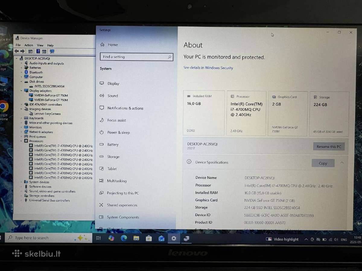 Lenovo Y510p - nuotraukos Nr. 5