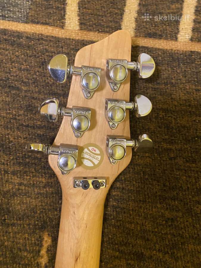 Juoda elektrinė gitara su Floyd Rose tremolo - nuotraukos Nr. 3
