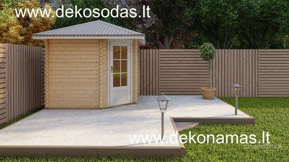 Kampinis medinis sodo namelis 2,60x2,60 m, 40 mm - nuotraukos Nr. 2