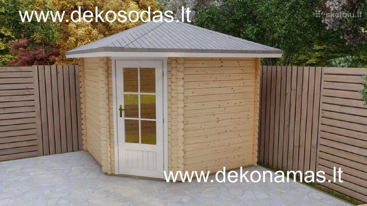 Kampinis medinis sodo namelis 2,60x2,60 m, 40 mm - nuotraukos Nr. 5