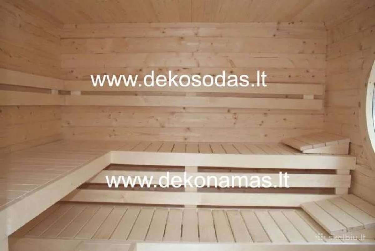 Medinė pirtis „Compact Spa“ 2,40x2,40 m, 45 mm - nuotraukos Nr. 4
