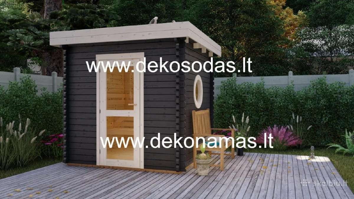 Medinė pirtis „Compact Spa“ 2,40x2,40 m, 45 mm - nuotraukos Nr. 7