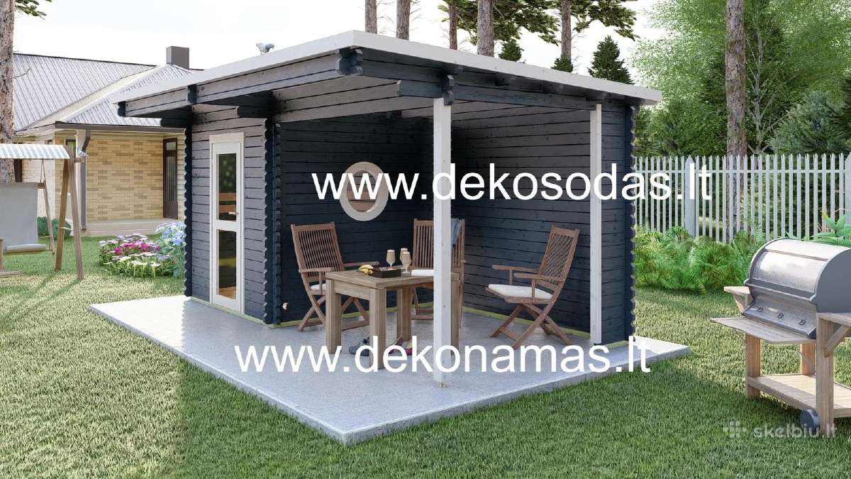 Medinė pirtis „Nordic Haven“ 5,10x3,60 m, 45 mm - nuotraukos Nr. 6