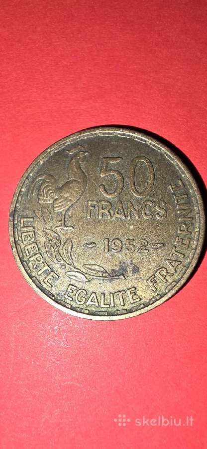 Ptancųzija 50 frankų 1952 - nuotraukos Nr. 2