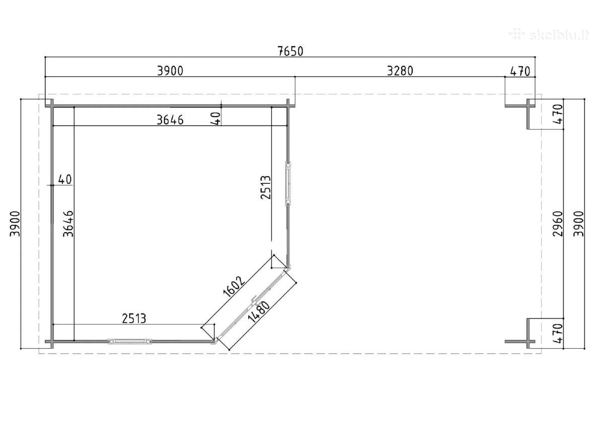 Medinis sodo namelis „Montis 3,90x3,90 m su terasa - nuotraukos Nr. 3