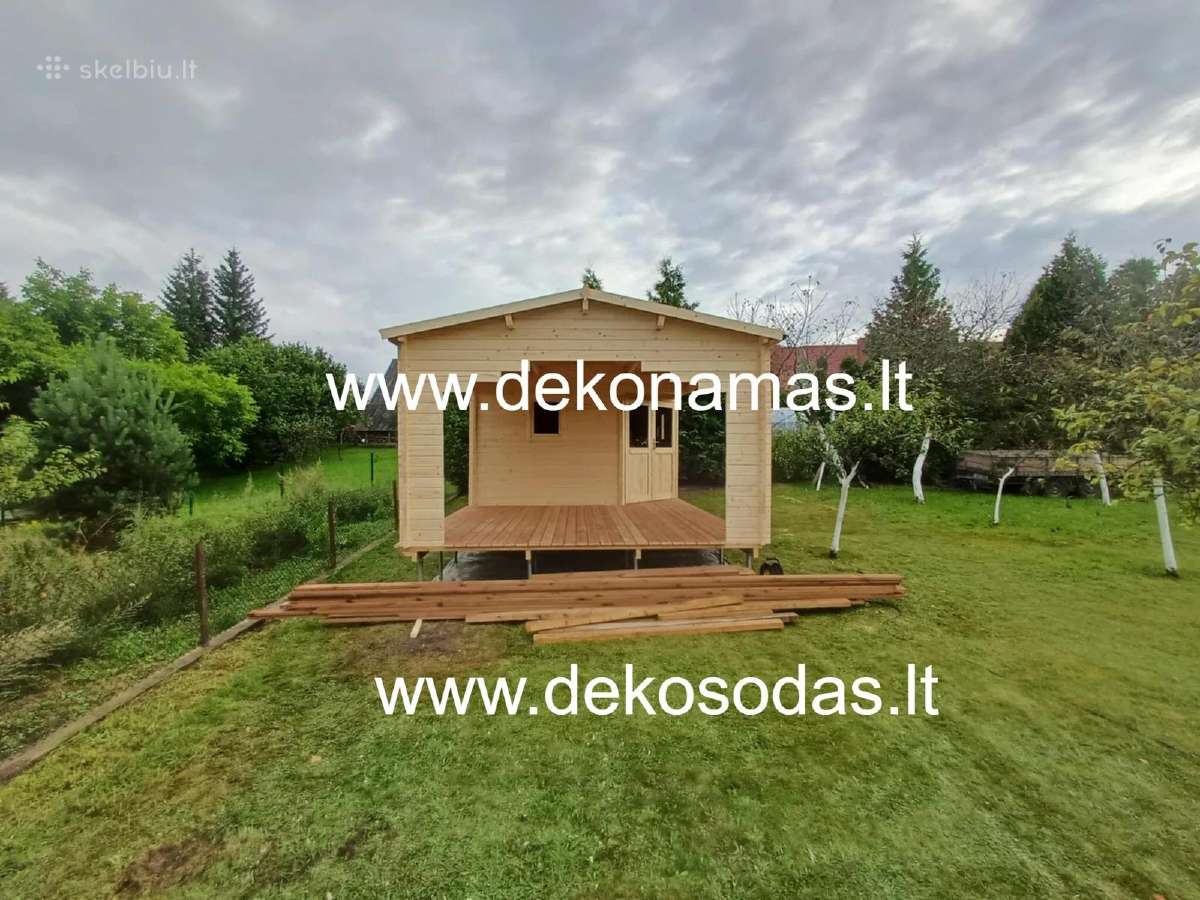 Medinis sodo namelis „Montis 3,90x3,90 m su terasa - nuotraukos Nr. 4