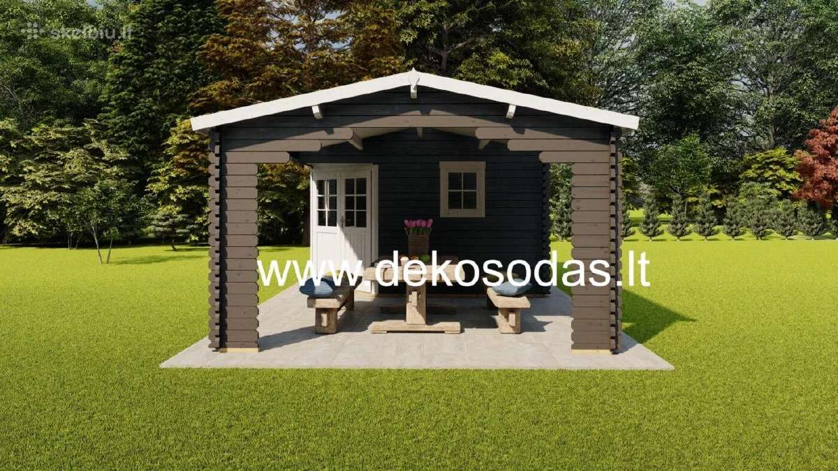 Medinis sodo namelis „Montis 3,90x3,90 m su terasa - nuotraukos Nr. 5