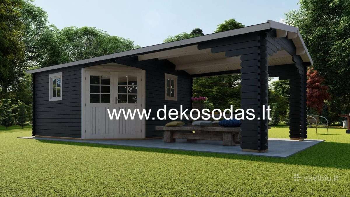 Medinis sodo namelis „Montis 3,90x3,90 m su terasa - nuotraukos Nr. 6