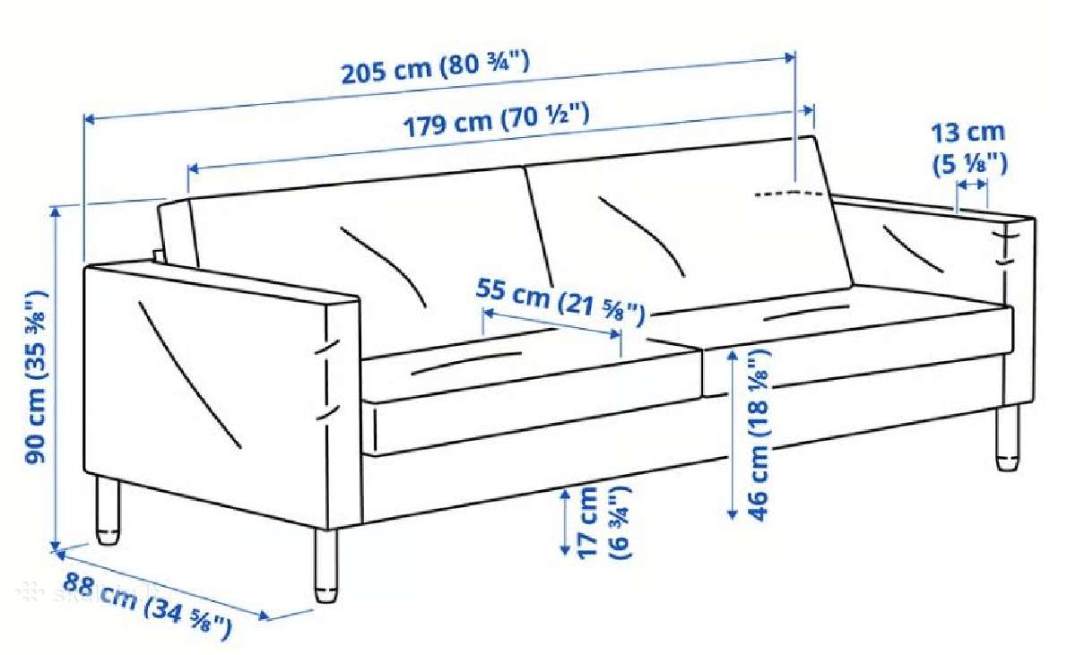 Trivietė Ikea sofa Saltsjöbaden (Nauja) - nuotraukos Nr. 4