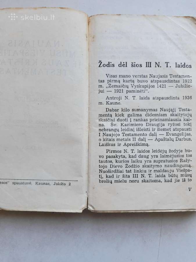 Naujasis Testamentas 1939m. - nuotraukos Nr. 3