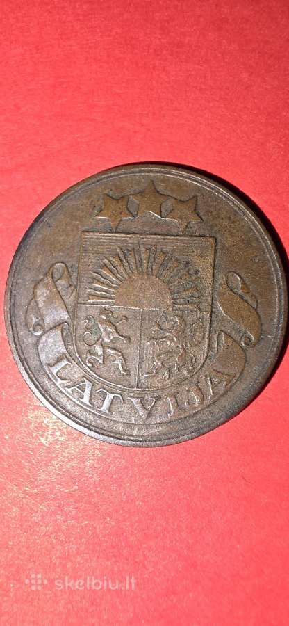 Latvija 2 santimai 1922 - nuotraukos Nr. 2