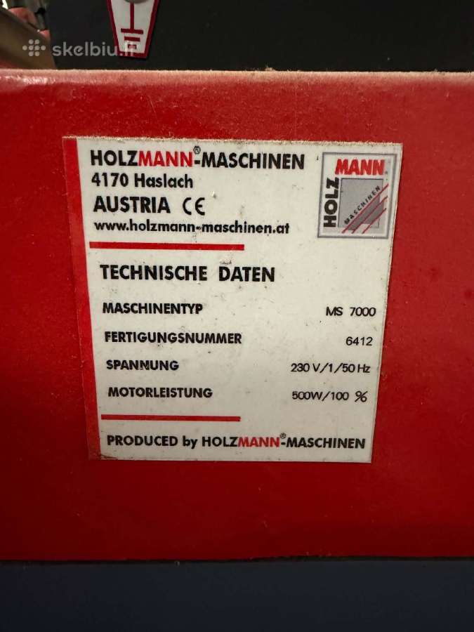 Holzmann Maschinen Ms 7000 staklės - nuotraukos Nr. 2