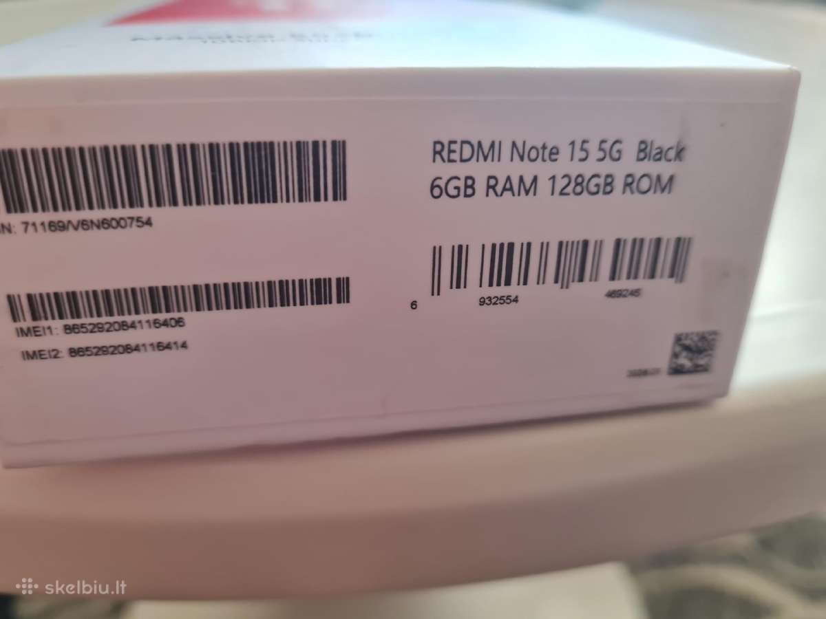 Xiaomi Redmi Note 15 5 G 128 GB Naujas - nuotraukos Nr. 2
