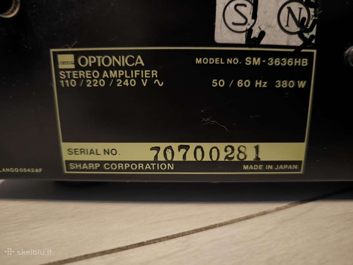 Optonica Sm-3636 stiprintuvas - nuotraukos Nr. 6