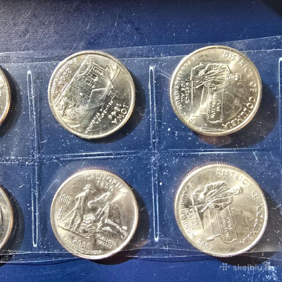 JAV Usa 2004-09 25c proginės valstiju monetos Unc - nuotraukos Nr. 2