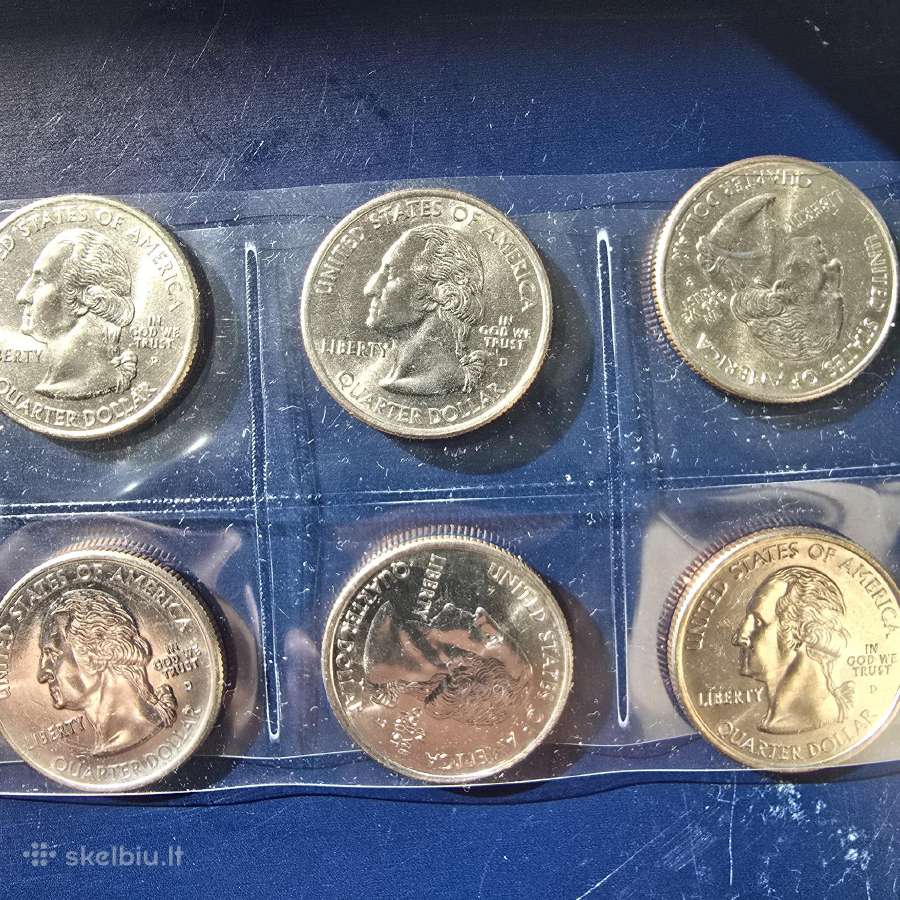 JAV Usa 2004-09 25c proginės valstiju monetos Unc - nuotraukos Nr. 3