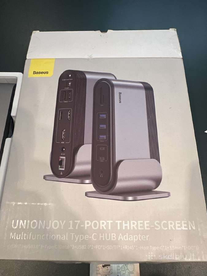 Baseus Unionjoy 17-in-1 Usb-c dokas - nuotraukos Nr. 2
