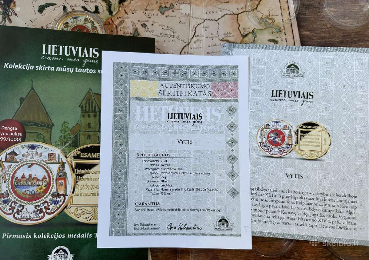 Kolekcinis paauksuotas medalis - nuotraukos Nr. 6