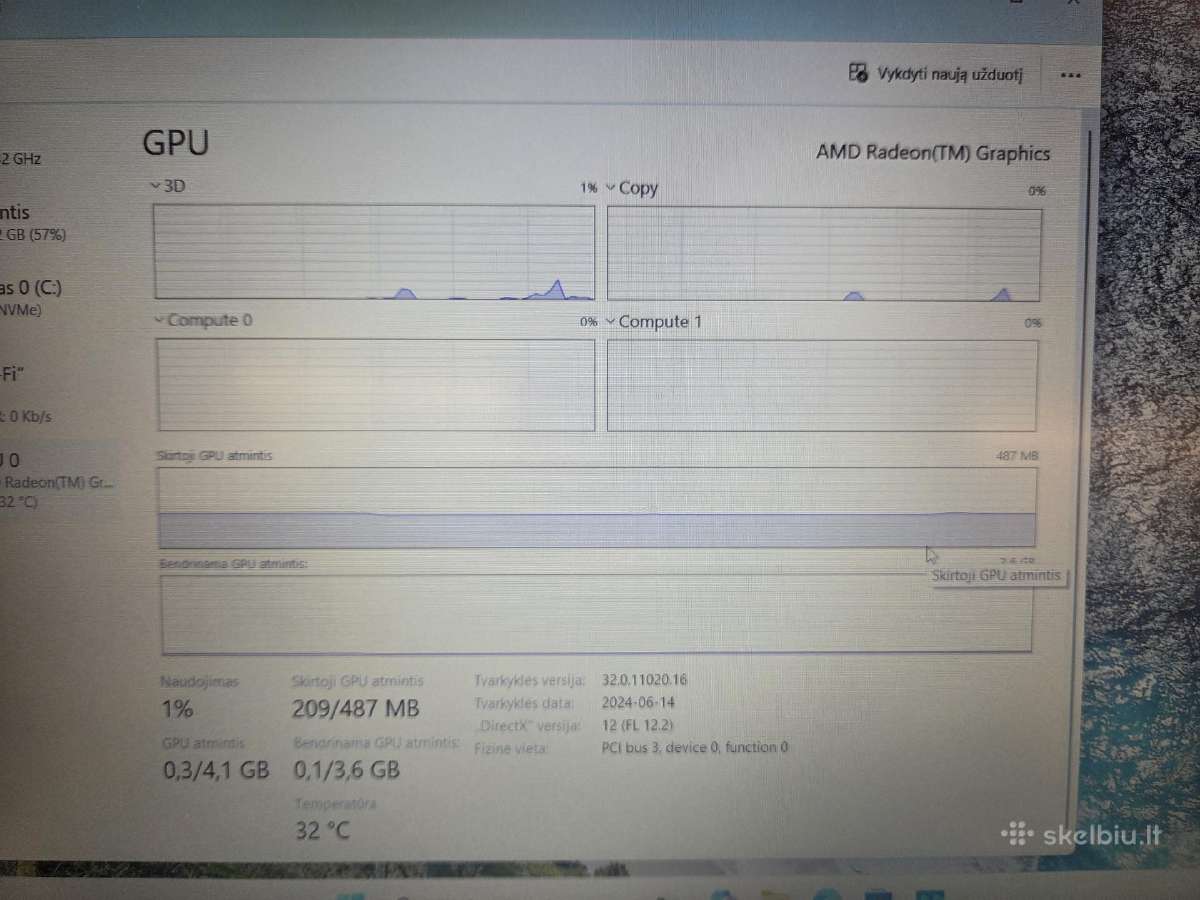 Hp 225 G10 Ryzen 5 7520u/480gb/8gb - nuotraukos Nr. 4