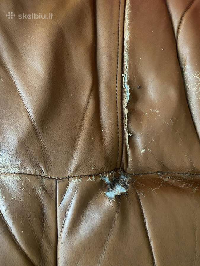 Vyšnios medžio odiniai foteliai ir sofa - nuotraukos Nr. 5