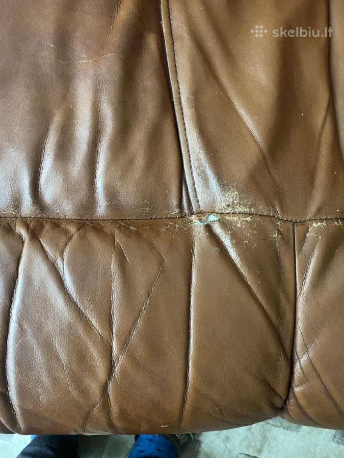 Vyšnios medžio odiniai foteliai ir sofa - nuotraukos Nr. 6