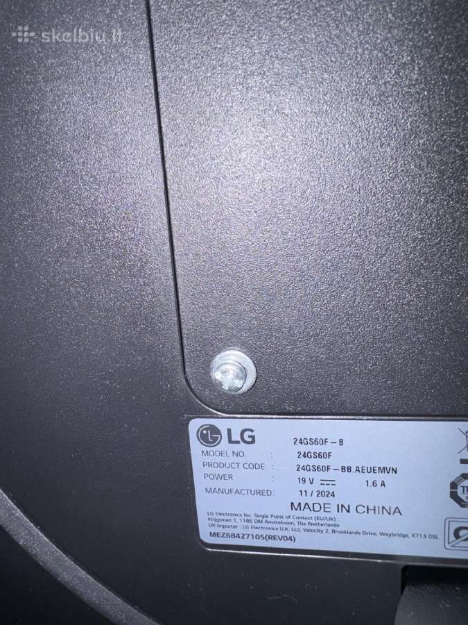 LG 24gs60f gaming monitorius - nuotraukos Nr. 2