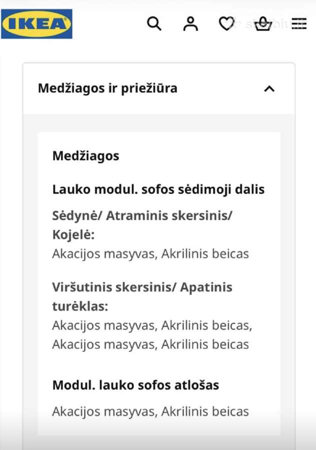 Parduodama lauko trivietė sofa, su kojų kėdute - nuotraukos Nr. 4