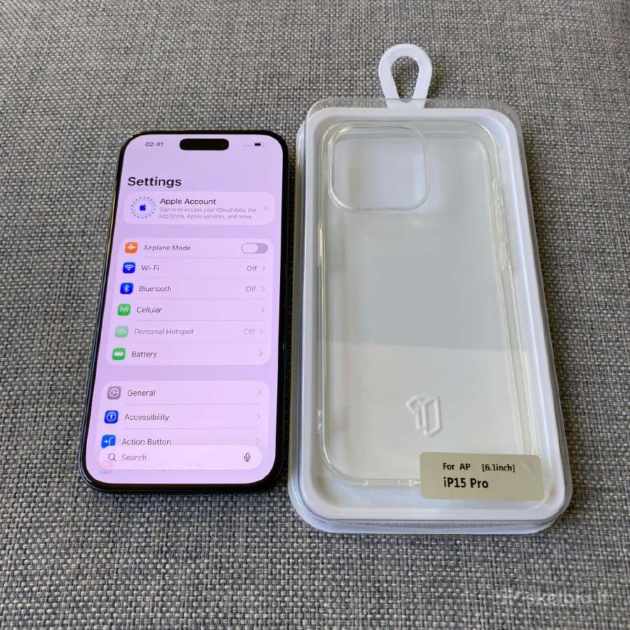 Apple iPhone 15 Pro 128gb Black Titanium - nuotraukos Nr. 2