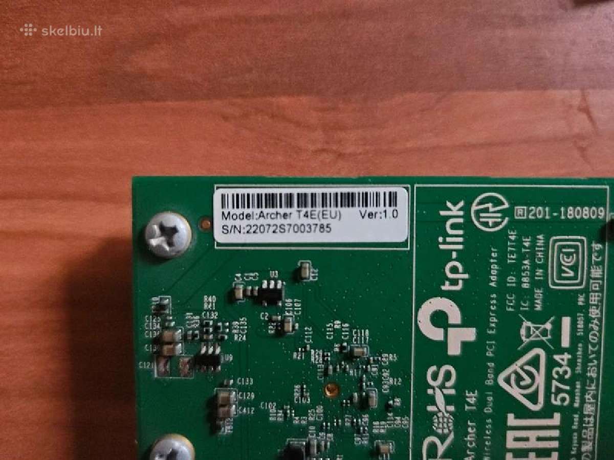 WiFi korta Tp link archer t4e + bluetooth - nuotraukos Nr. 4