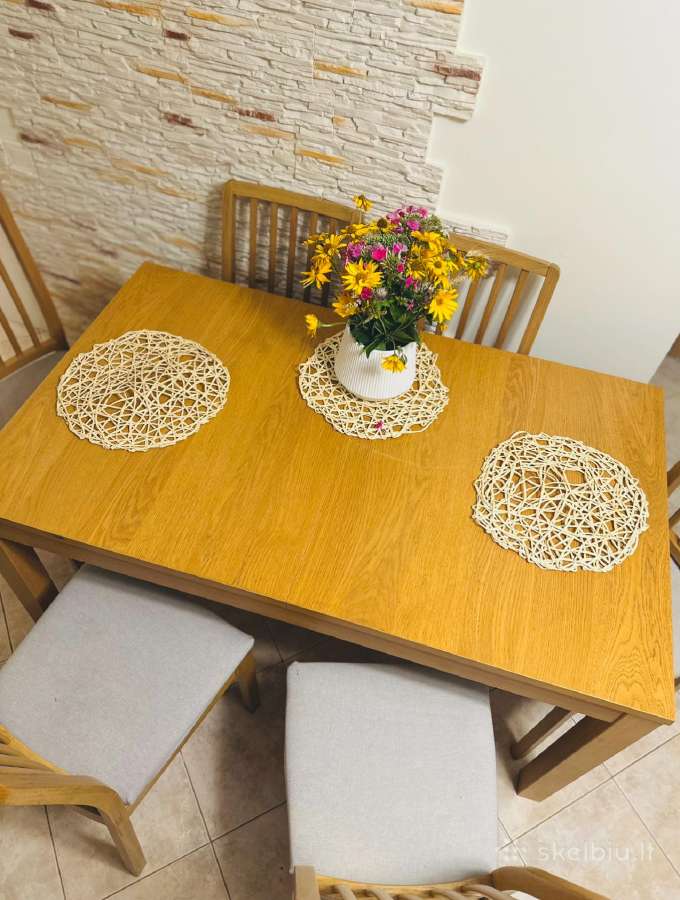 Ikea Bjursta valgomojo stalas ir 6 Ekedalen kėdės - nuotraukos Nr. 6