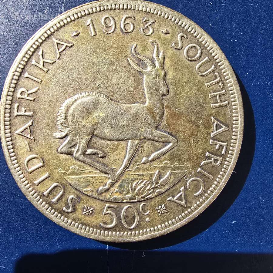 Pietu Afrika Par 1964 50 cents Ag500 28,28gr - nuotraukos Nr. 2