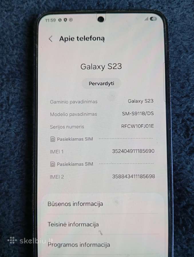 Samsung s 23 - nuotraukos Nr. 5