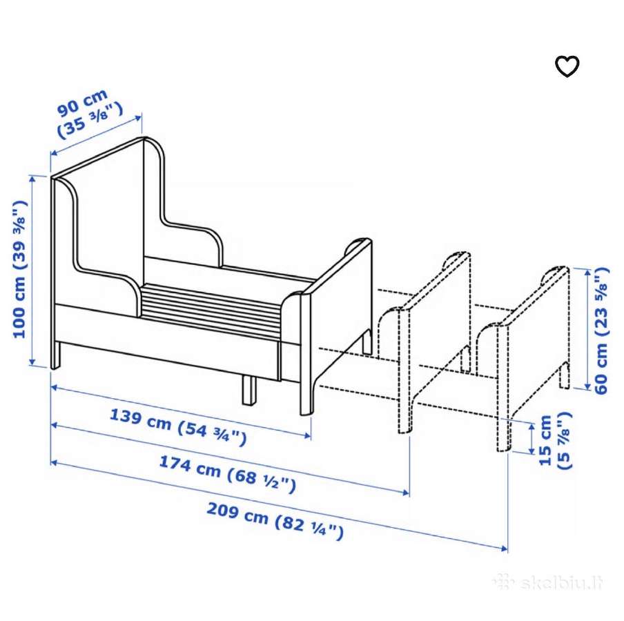 Ikea vaikiška lovytė - nuotraukos Nr. 3