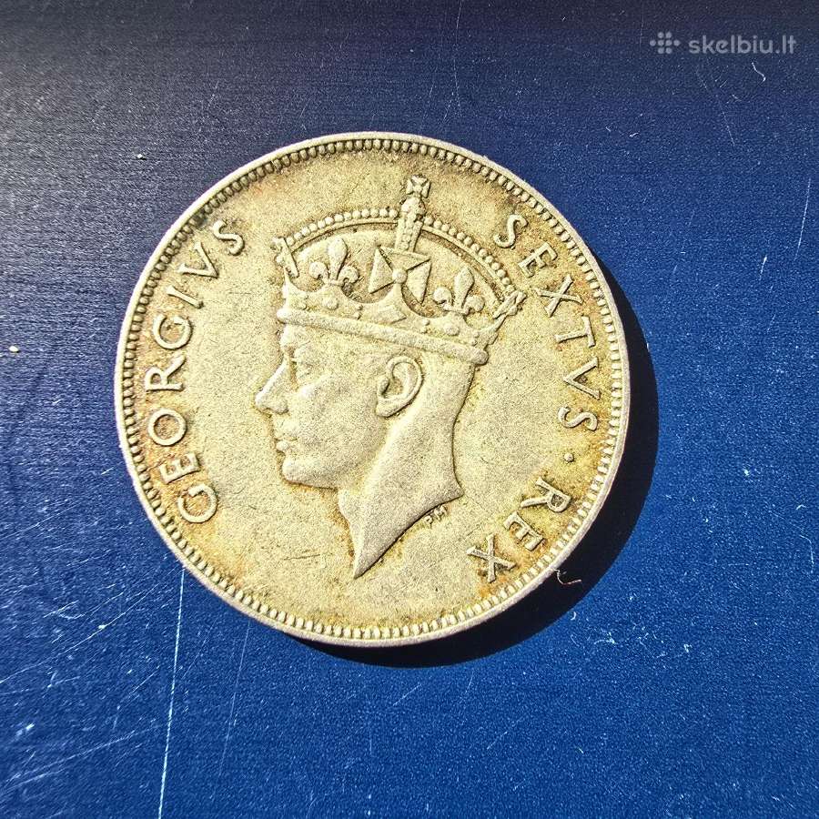 Rytu Afrika East Africa 1949 1 shilling Cu-ni - nuotraukos Nr. 2