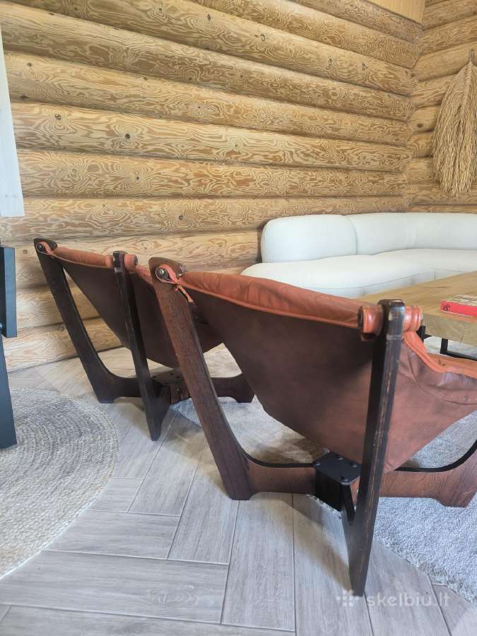 Du mid century retro skandinaviški krėslai - nuotraukos Nr. 3