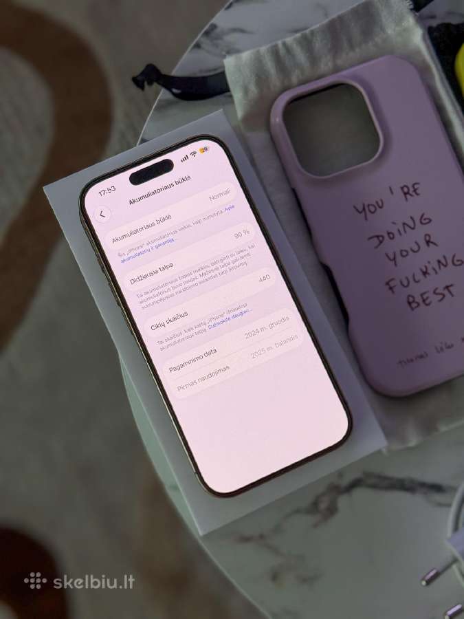 iPhone 16 Pro, desert titanium, 128gb. - nuotraukos Nr. 2