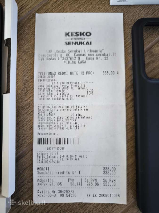 Xiaomi Redmi Note 13 Pro Plus 5G 256gb Garantija. - nuotraukos Nr. 3