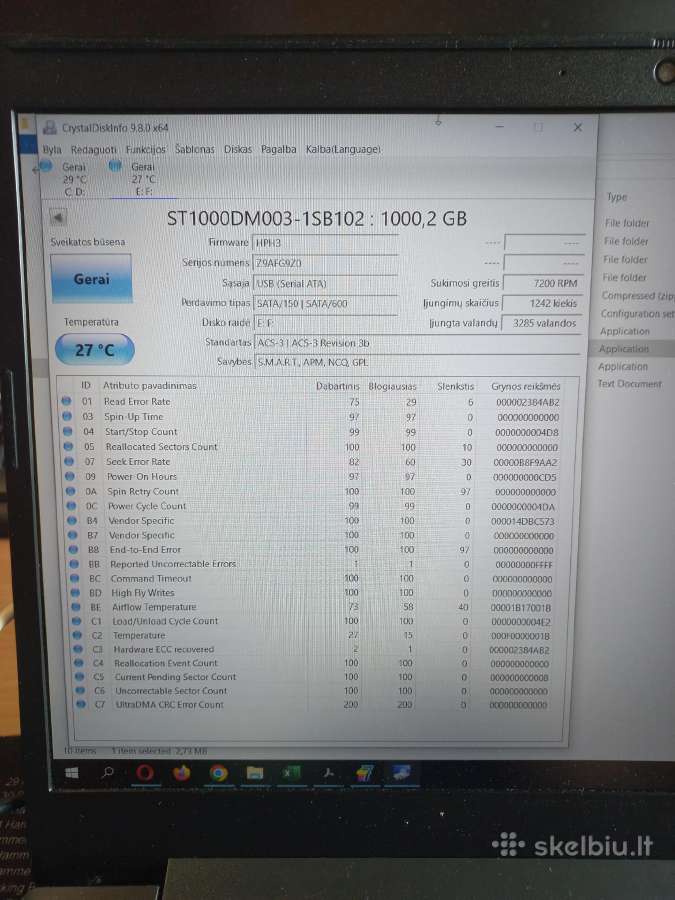 1 TB HDD diskai Seagate ir Western Digital - nuotraukos Nr. 6