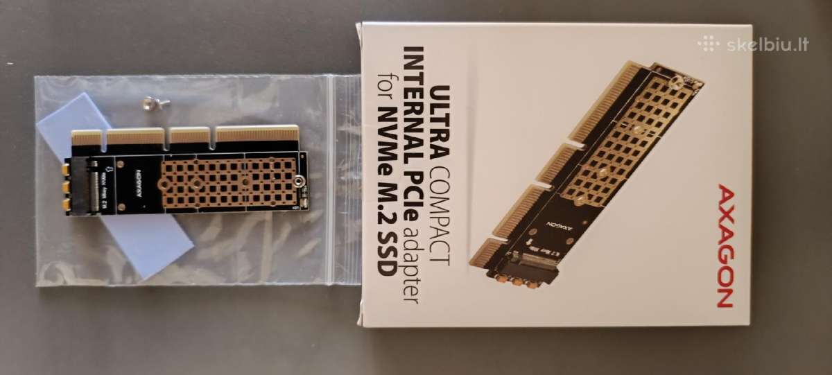 Xpg 256gb M.2 Nvme SSD + Axagon Pcie adapteris - nuotraukos Nr. 2