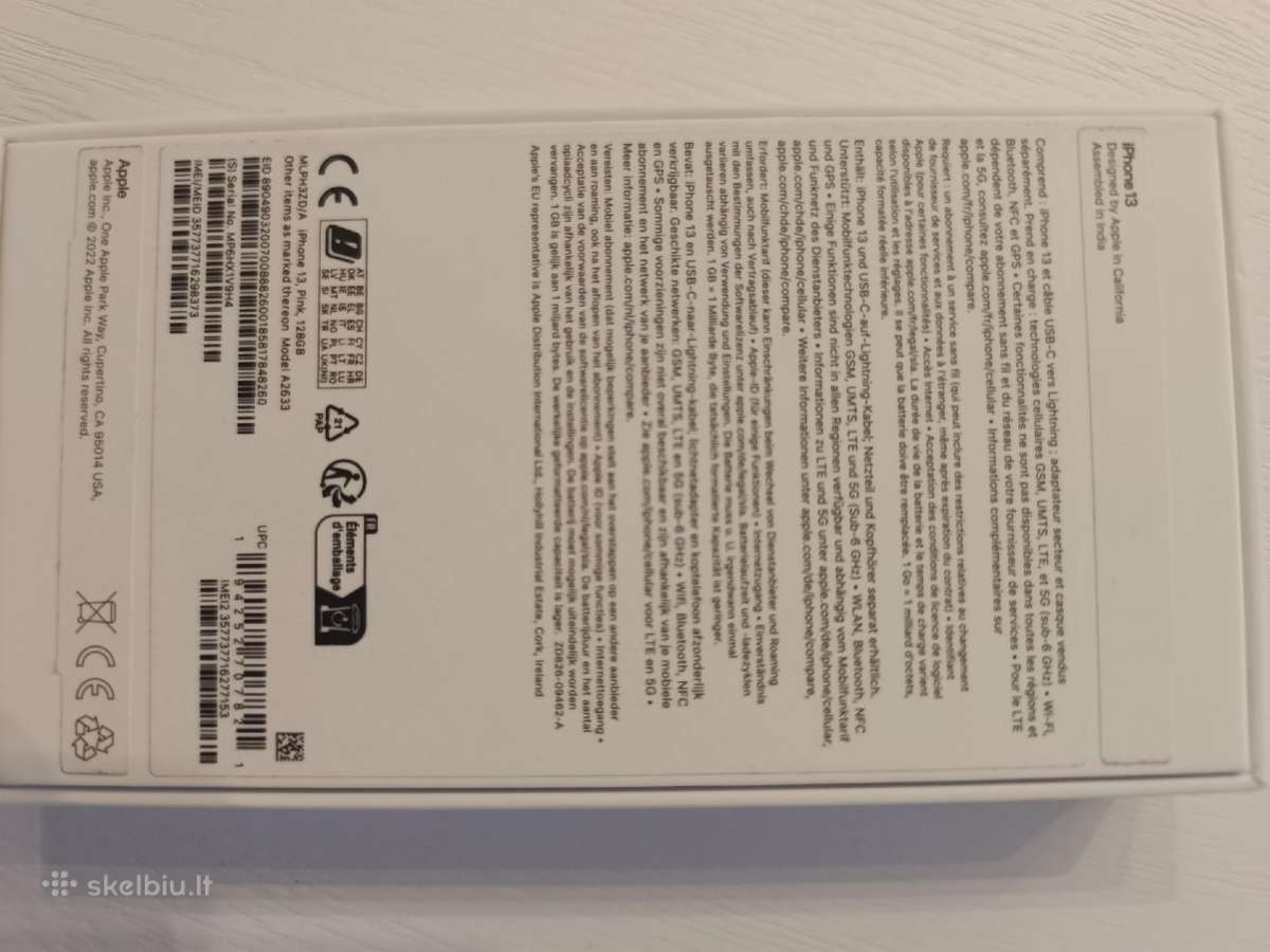 Parduodamas iPhone 13 Pink 128 GB - nuotraukos Nr. 3
