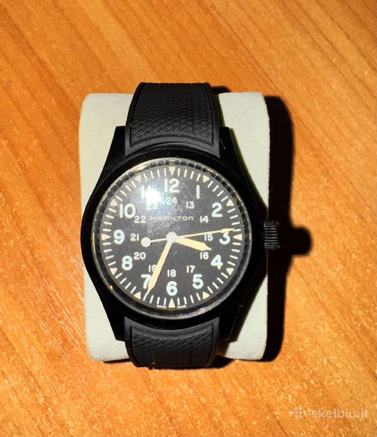 Hamilton khaki field 38 black - nuotraukos Nr. 2