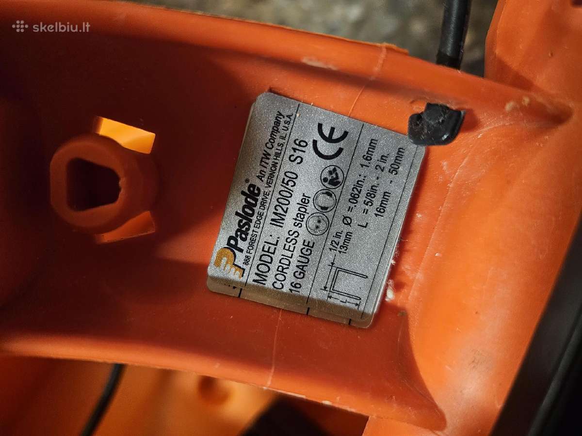 Paslode Im350+impulse vinių šautuvas - nuotraukos Nr. 18
