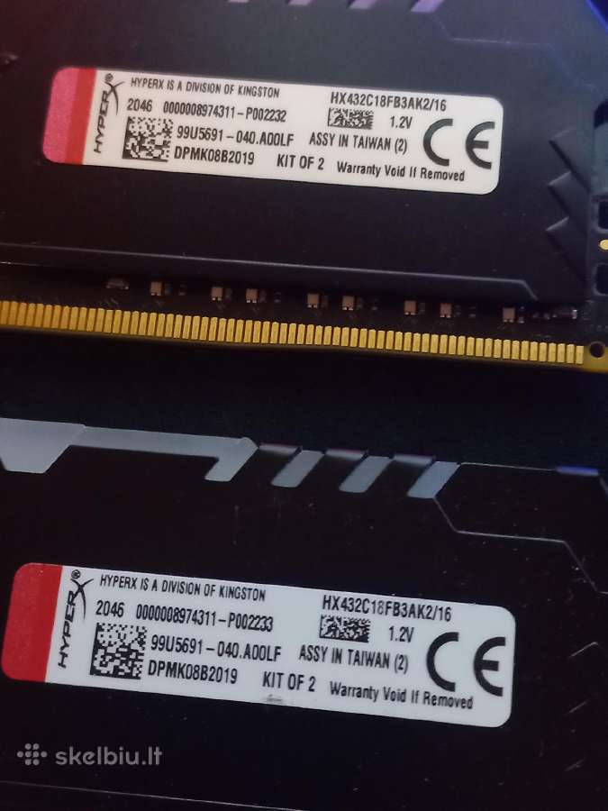 Hyperx Fury Rgb Ddr4 16 GB - nuotraukos Nr. 3