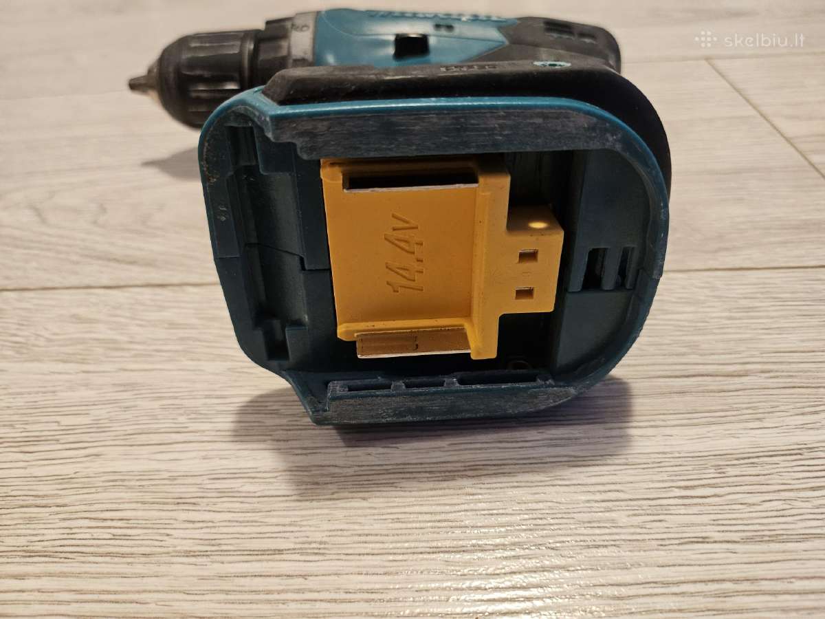 Makita 14.4v suktuvas,akumuliatoriai po 15 pakrove - nuotraukos Nr. 2