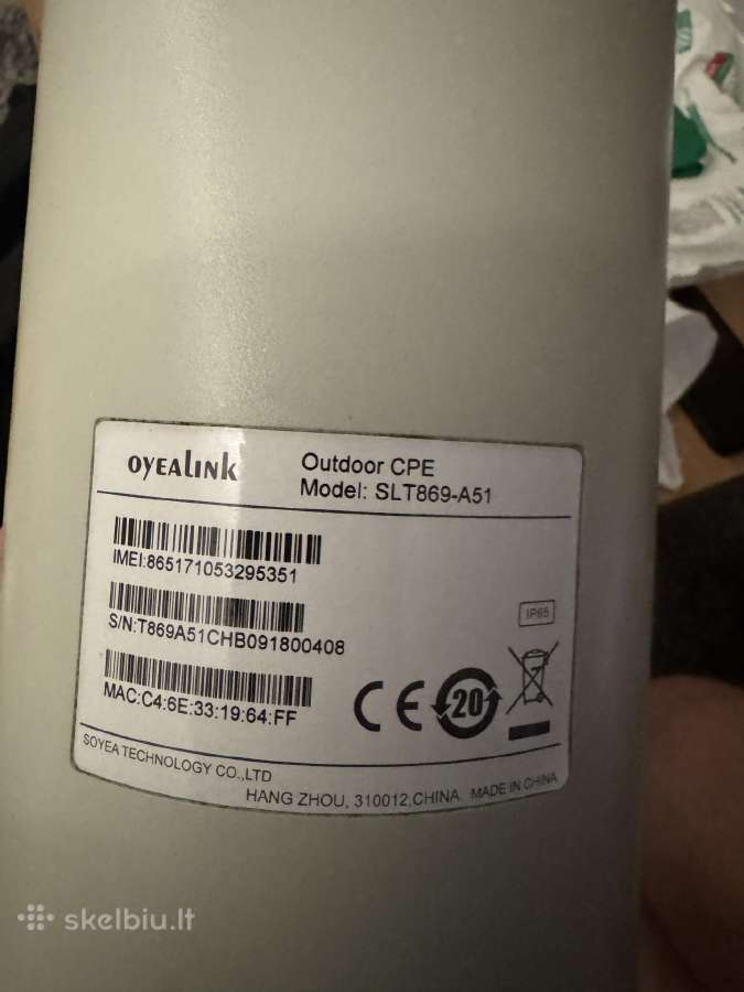 Lauko modemas + routeris Slt869-a51 - nuotraukos Nr. 4