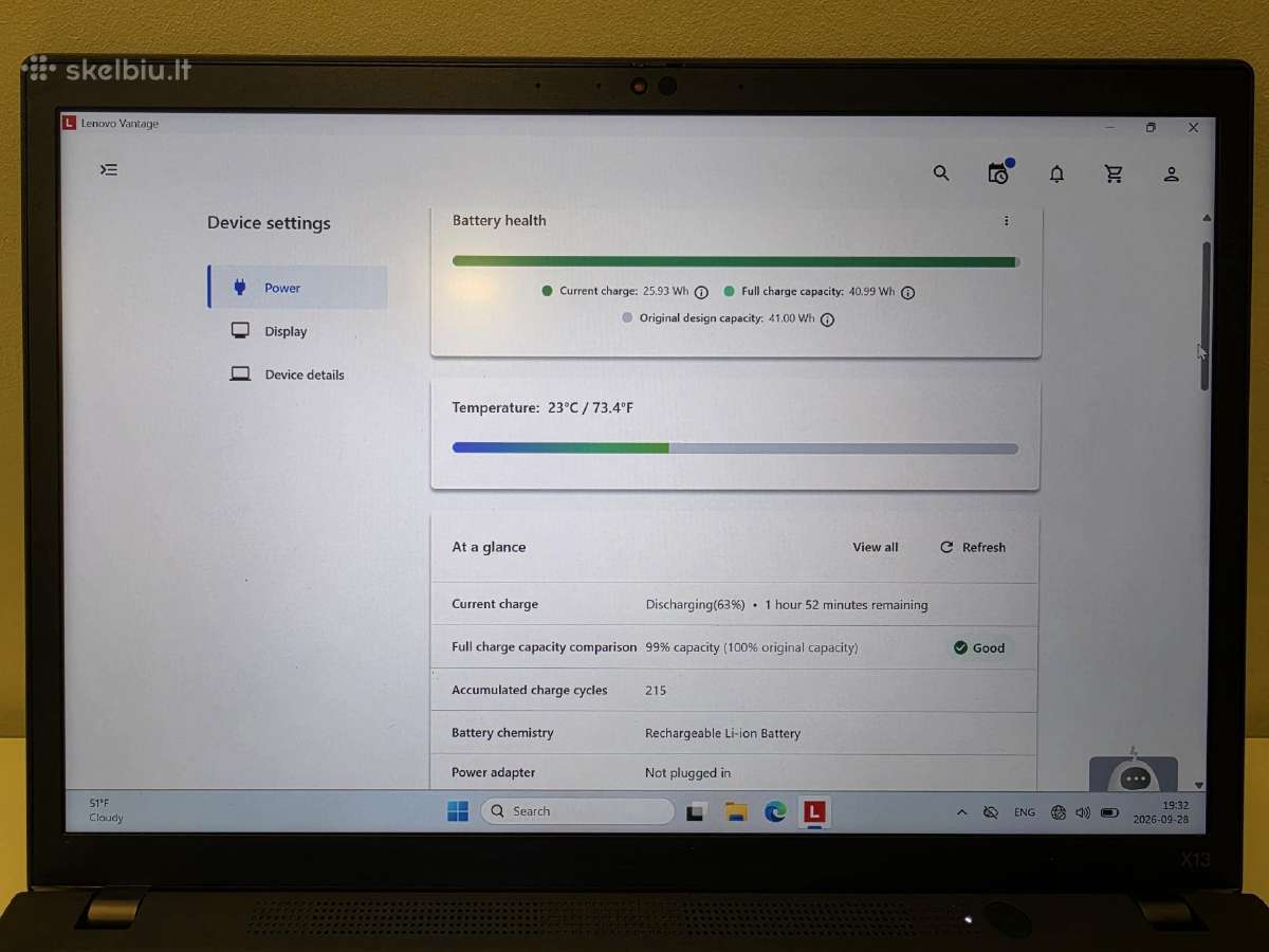 Lenovo Thinkpad X13 Gen 2 – i5-1145g7 / 16gb RAM / - nuotraukos Nr. 5