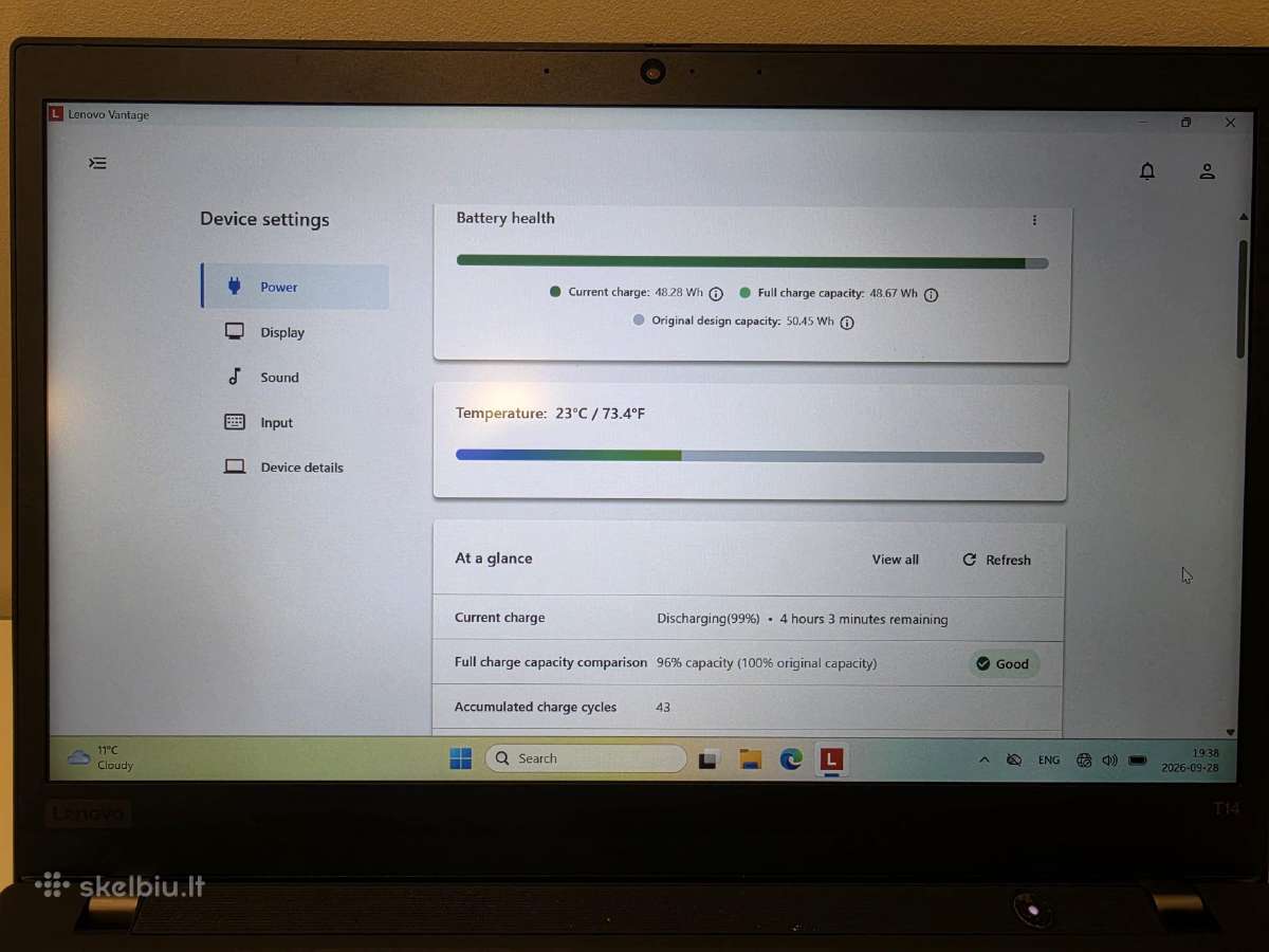 Lenovo Thinkpad T14 Gen 2 Amd 16gb / 512gb SSD - nuotraukos Nr. 5