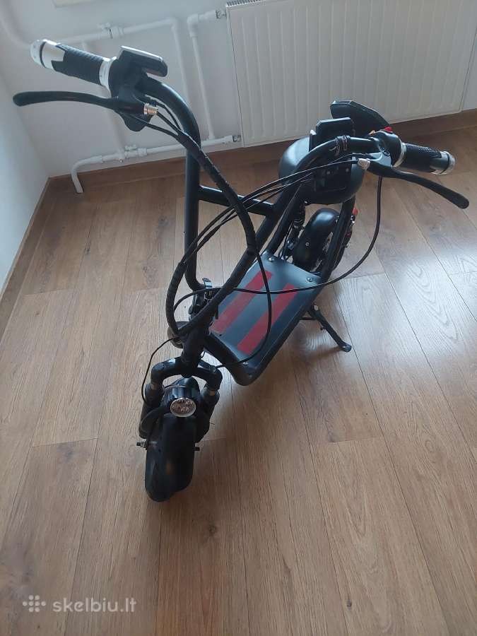 Elektrinis paspirtukas mini su sėdyne - nuotraukos Nr. 2