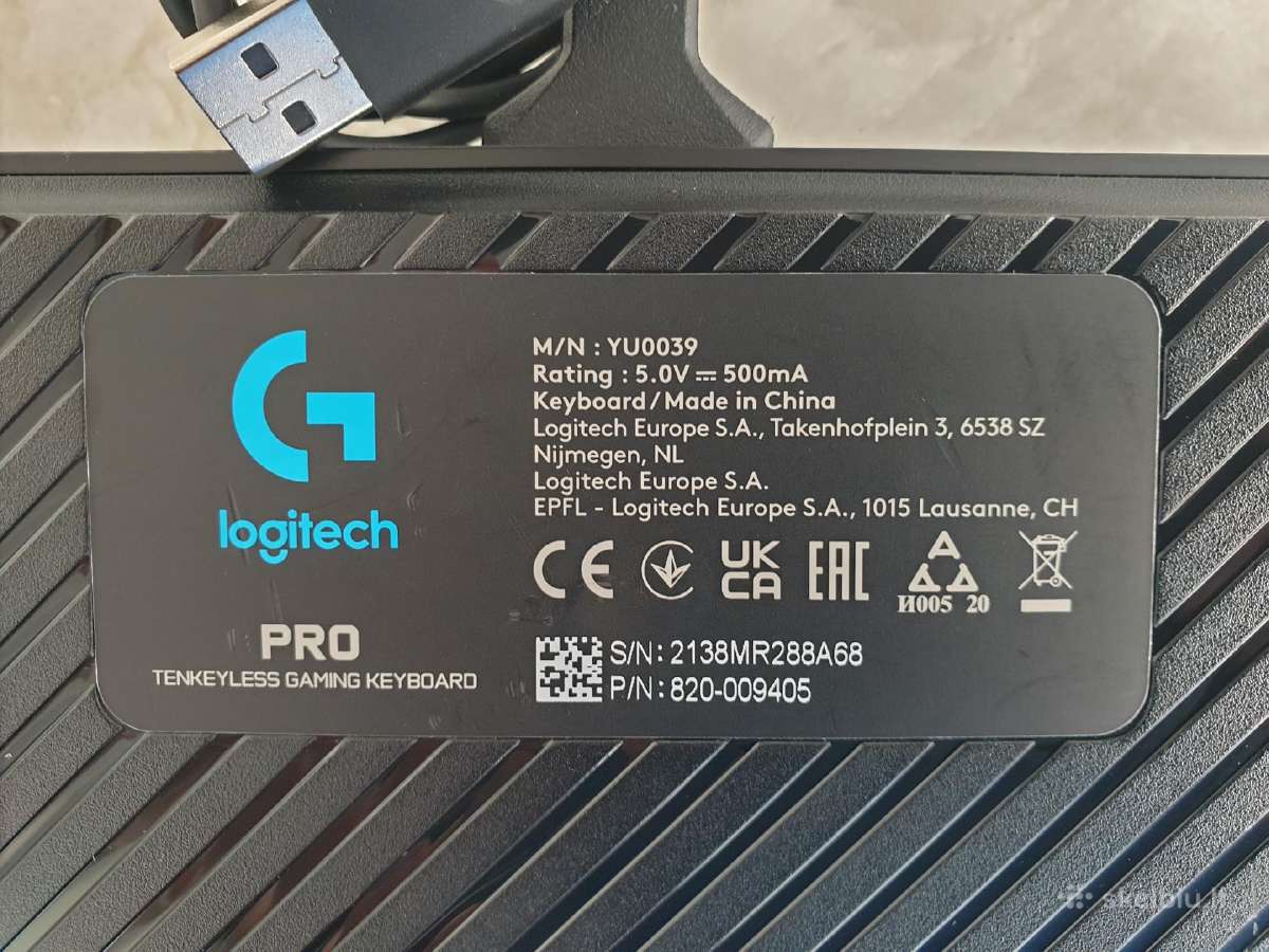 Logitech G Pro mechaninė žaidimų klaviatūra - nuotraukos Nr. 7