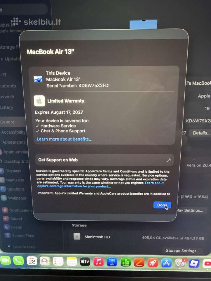MacBook Air M5 2026 - nuotraukos Nr. 4